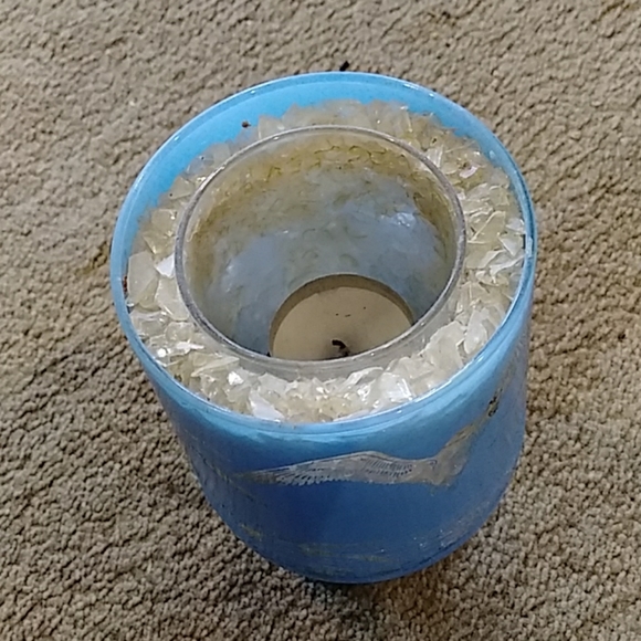 Vintage blown glass decorative candle Beach decor- - Picture 5 of 5